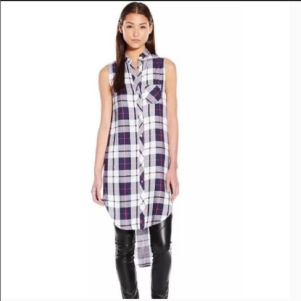 Rails Jordyn Sleeveless Plaid Duster